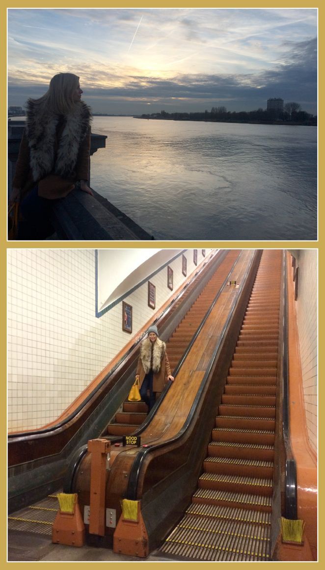 Un paseo por Wandelterras Zuid con vistas al río Escalda y su otra orilla. En Amberes no hay puentes, sólo túneles bajo el río. A mi me encantó el túnel Sint Anna Tunel con escaleras de madera de 1931.