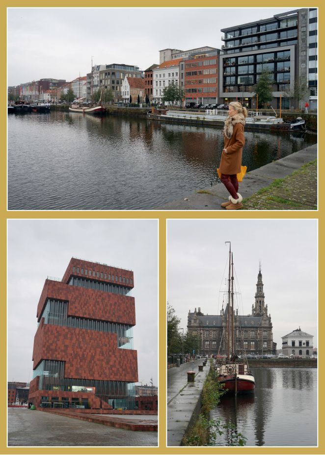Museo MAS de arquitectura impactante que destaca por su imponente dimensión en la dársena formada entre los muelle Willemdok y Bonapartedok.