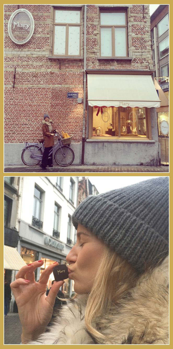 Calle Korte Gasthuisstraat, donde está la chocolatería belga Mary y también Burie.