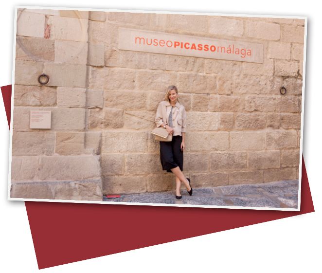María León en el Museo Picasso, Málaga