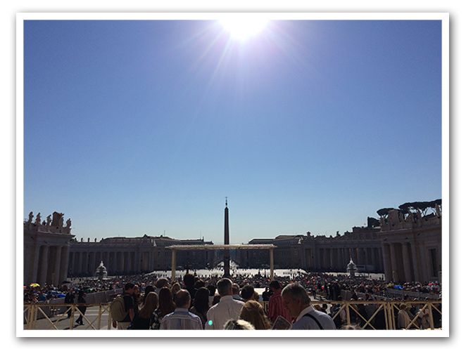 María León en el Vaticano, Roma