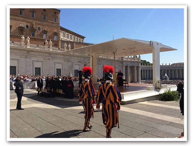 María León en el Vaticano, Roma