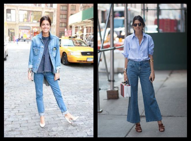 Leandra Medine, fundadora del blog Man Repeller. Sus arriesgados estilismos con jeans son siempre muy inspiradores