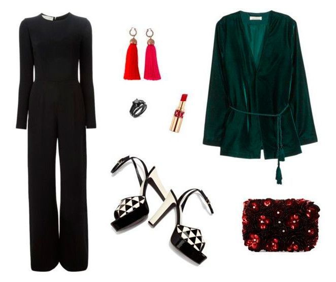 Para la cena de empresa combínalo con un kimono en un tejido especial como la seda o el terciopelo y añade accesorios especiales como unos pendientes de borlas que te darán el toque original al look