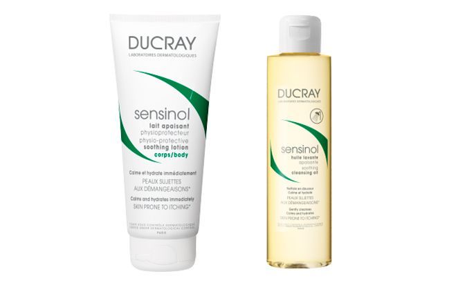 Huile lavante y lait apaisant Sensinol de Ducray