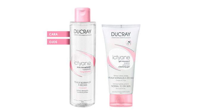 Agua micelar y gel limpiador Ictyane de Ducray