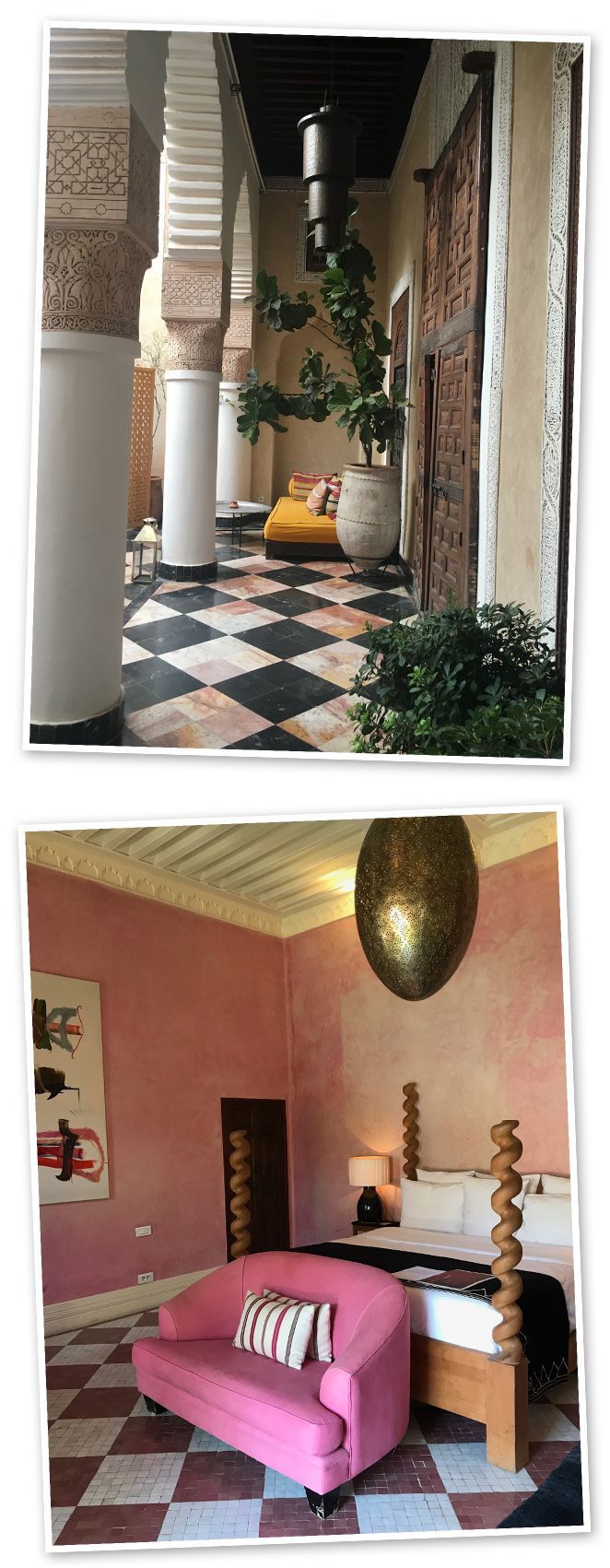 Para vivir una experiencia de lujo inolvidable nada como La Mamounia, un hotel que te hará despertar tus cinco sentidos. El Fenn, uno de los riads de lujo del momento situado en el centro de la ciudad.